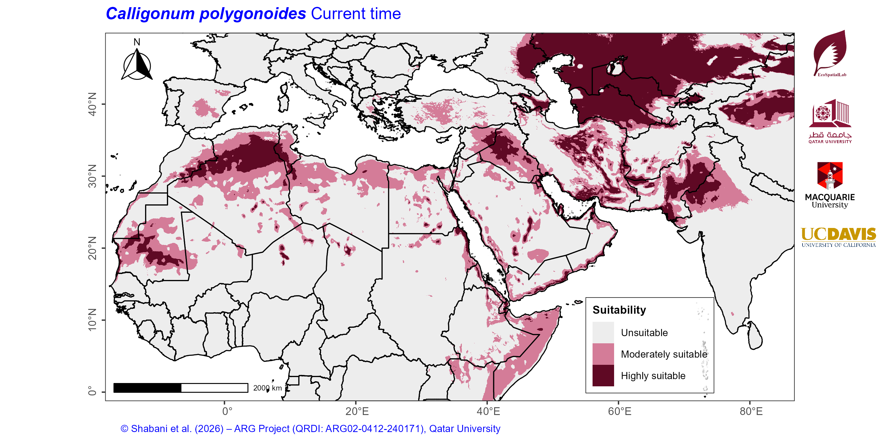 Projected Climate Suitability in the Mediterranean–Middle East–North Africa Dryland Belt Current