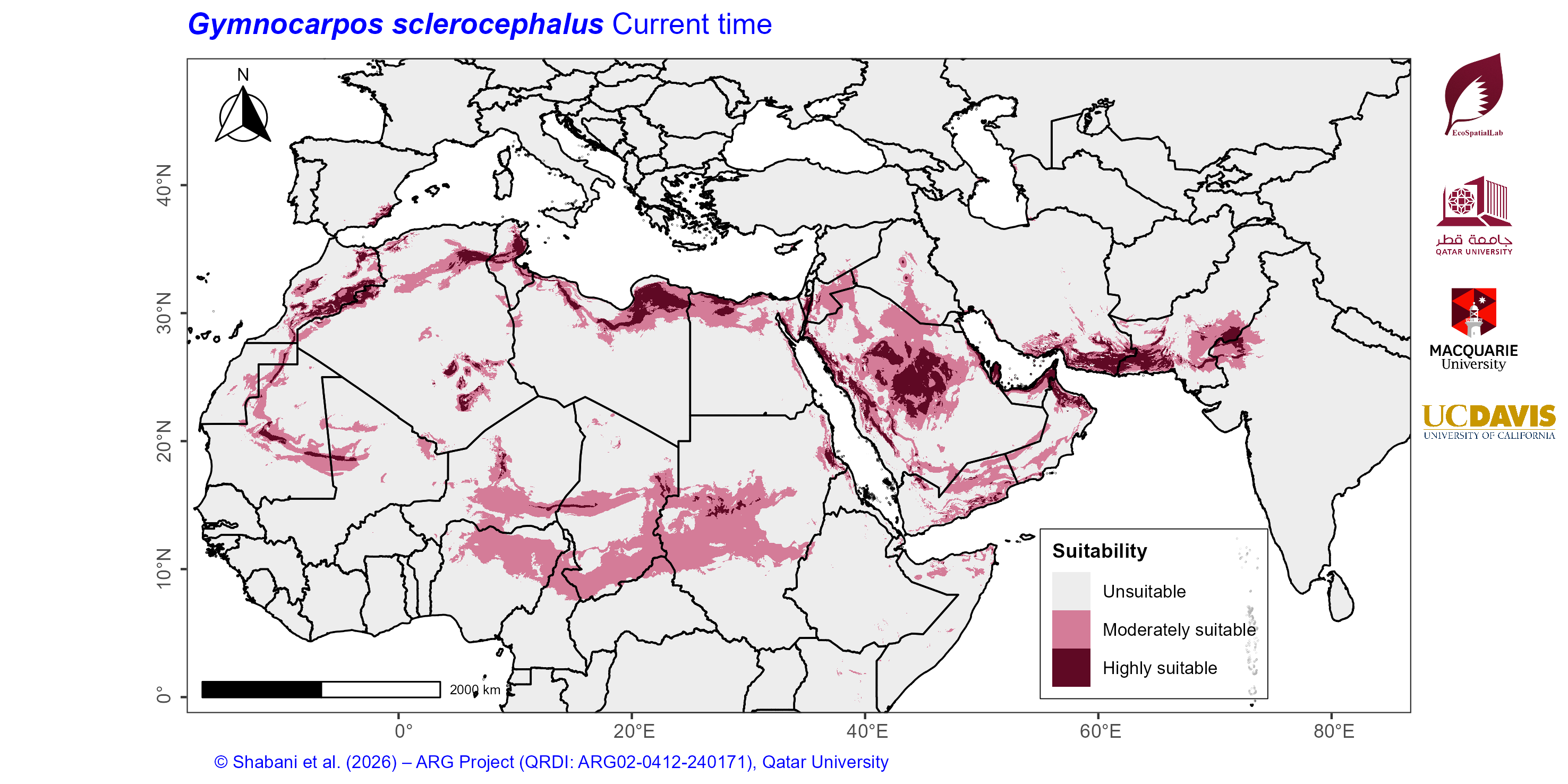 Projected Climate Suitability in the Mediterranean–Middle East–North Africa Dryland Belt Current