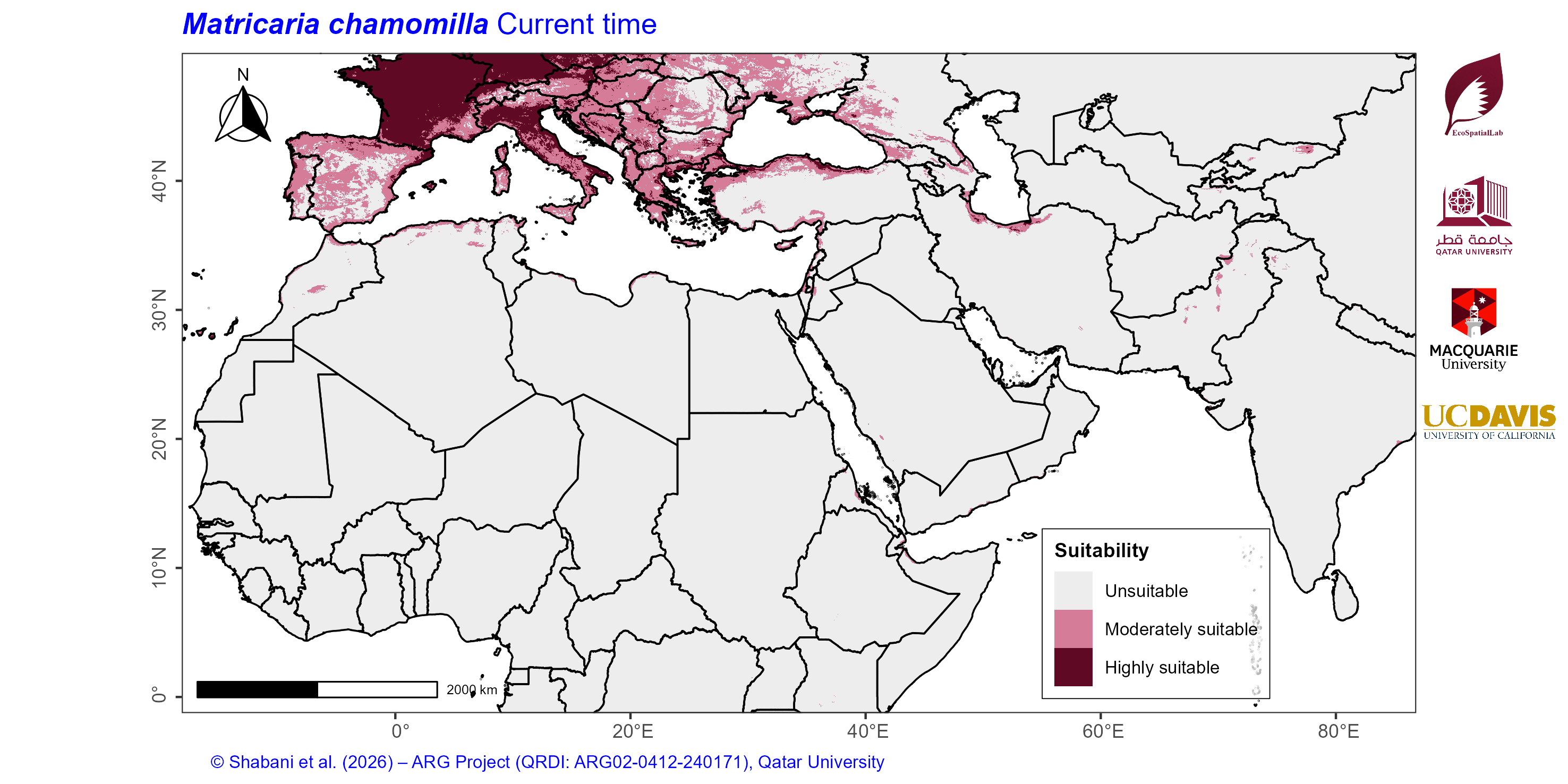 Projected Climate Suitability in the Mediterranean–Middle East–North Africa Dryland Belt Current