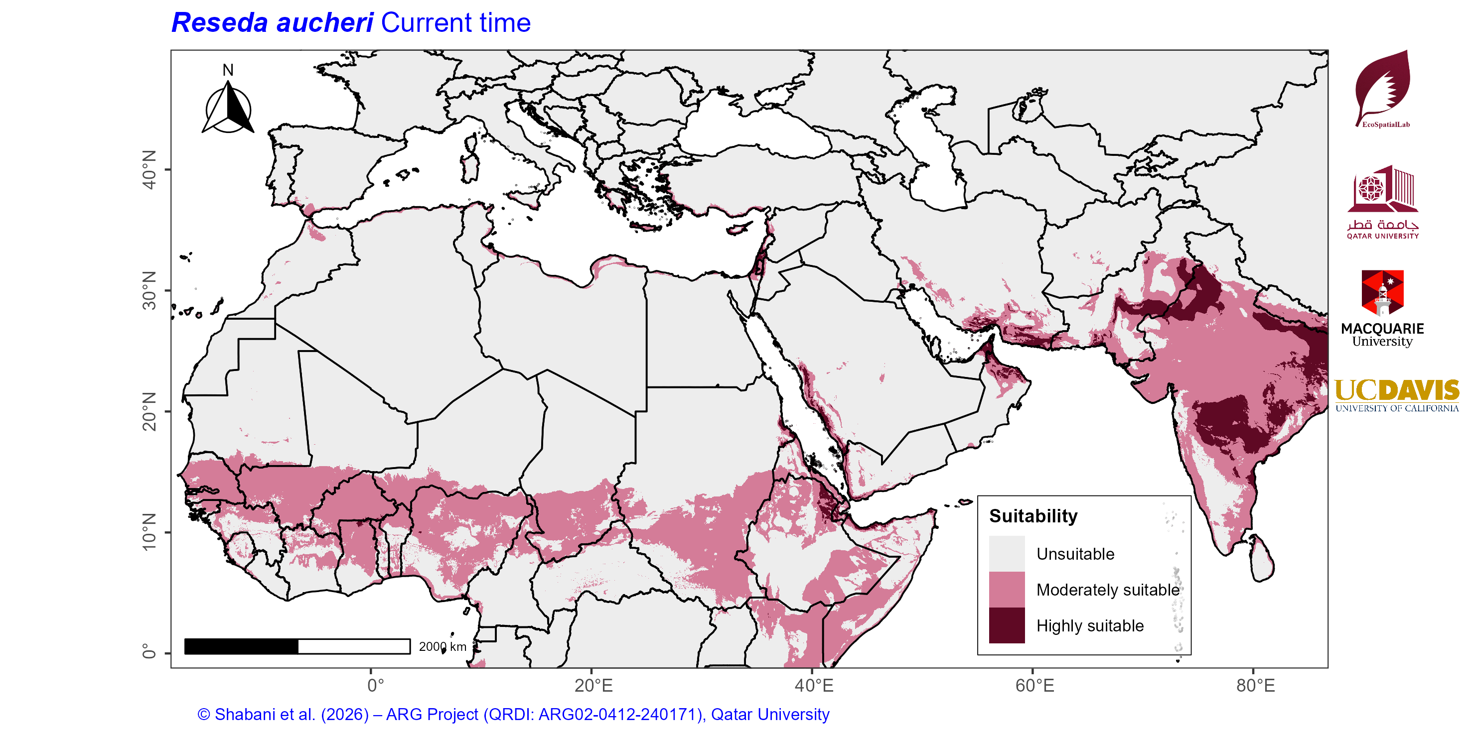 Projected Climate Suitability in the Mediterranean–Middle East–North Africa Dryland Belt Current