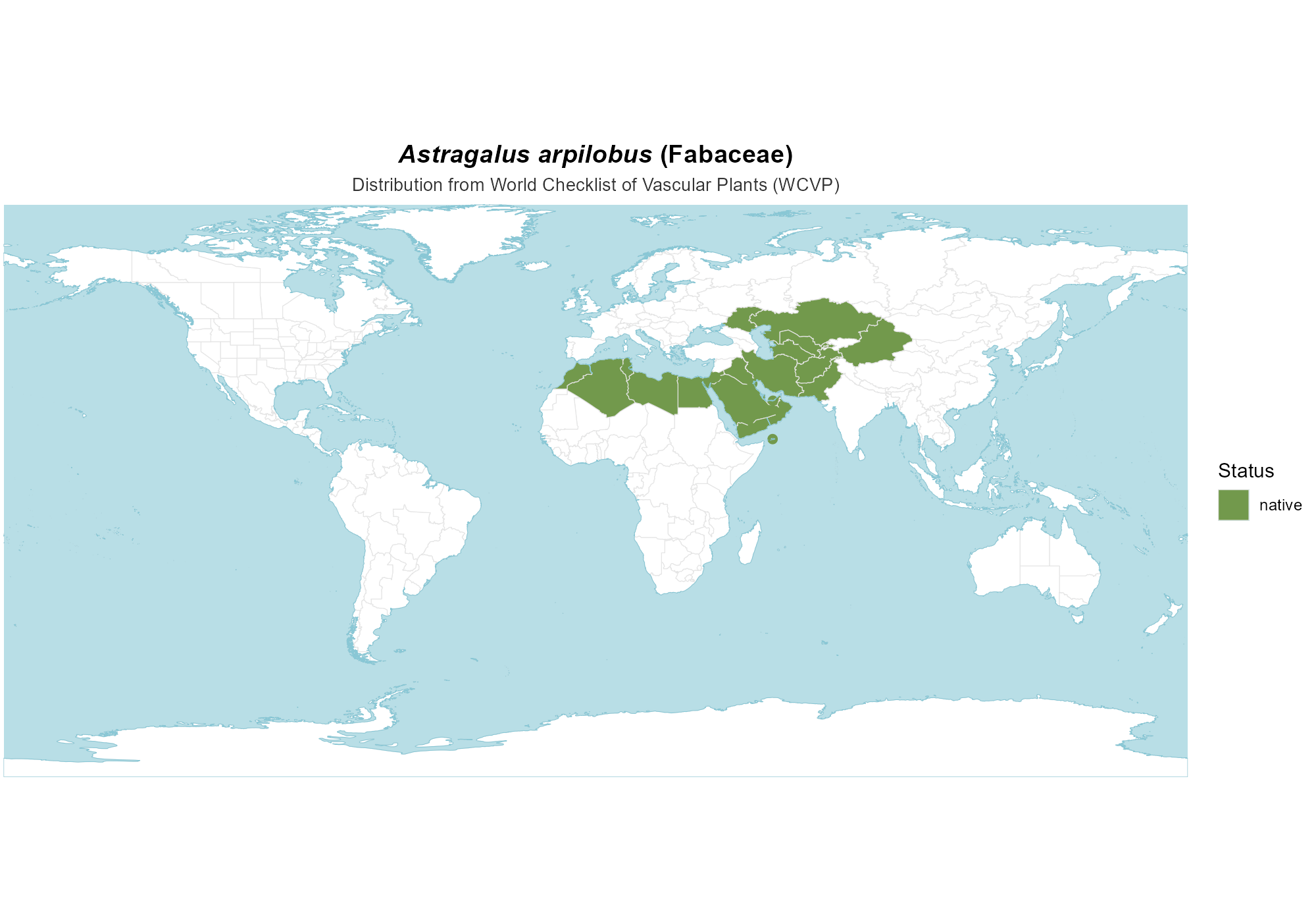 Origin Map — Astragalus arpilobus