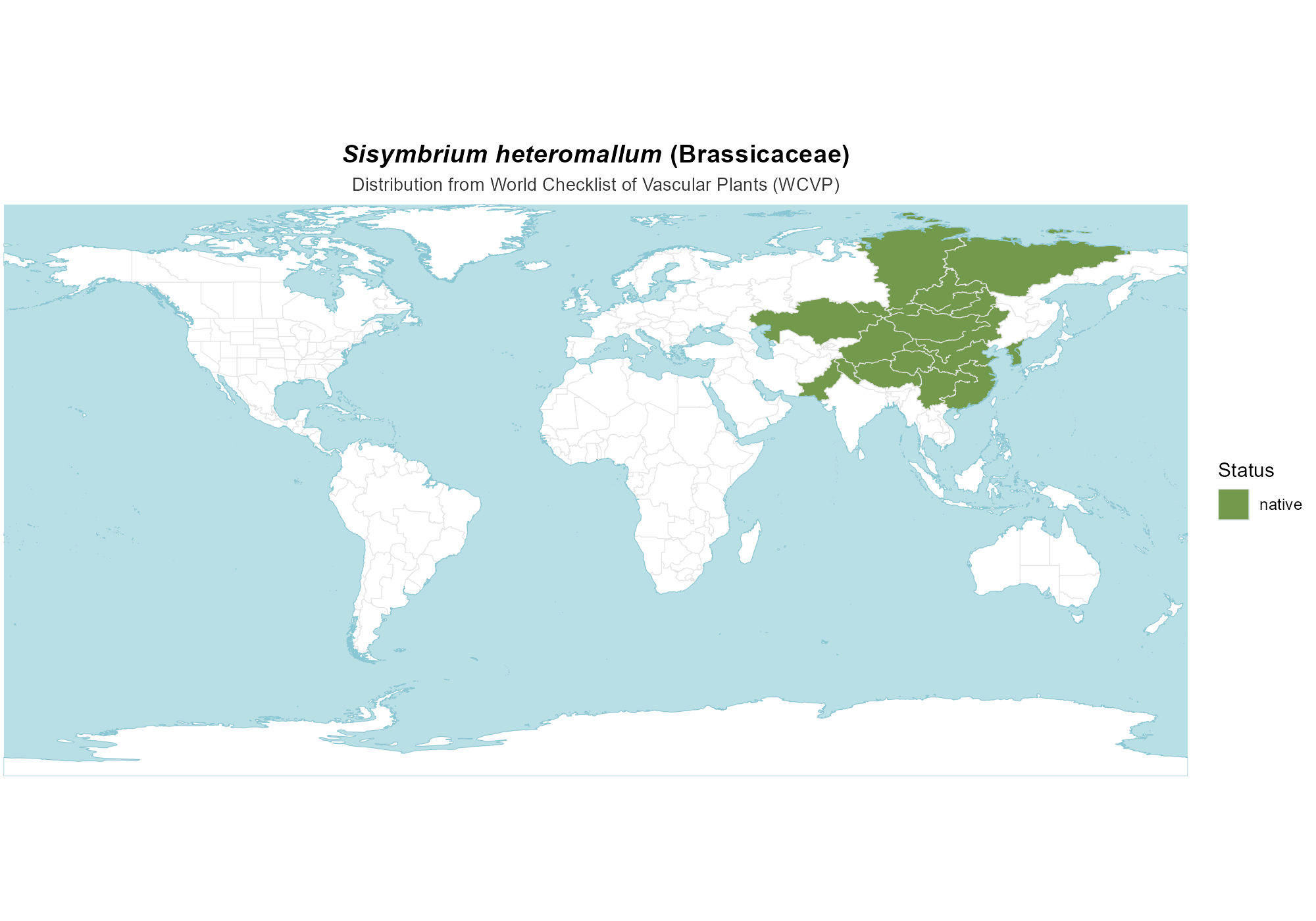 Origin Map — Sisymbrium heteromallum