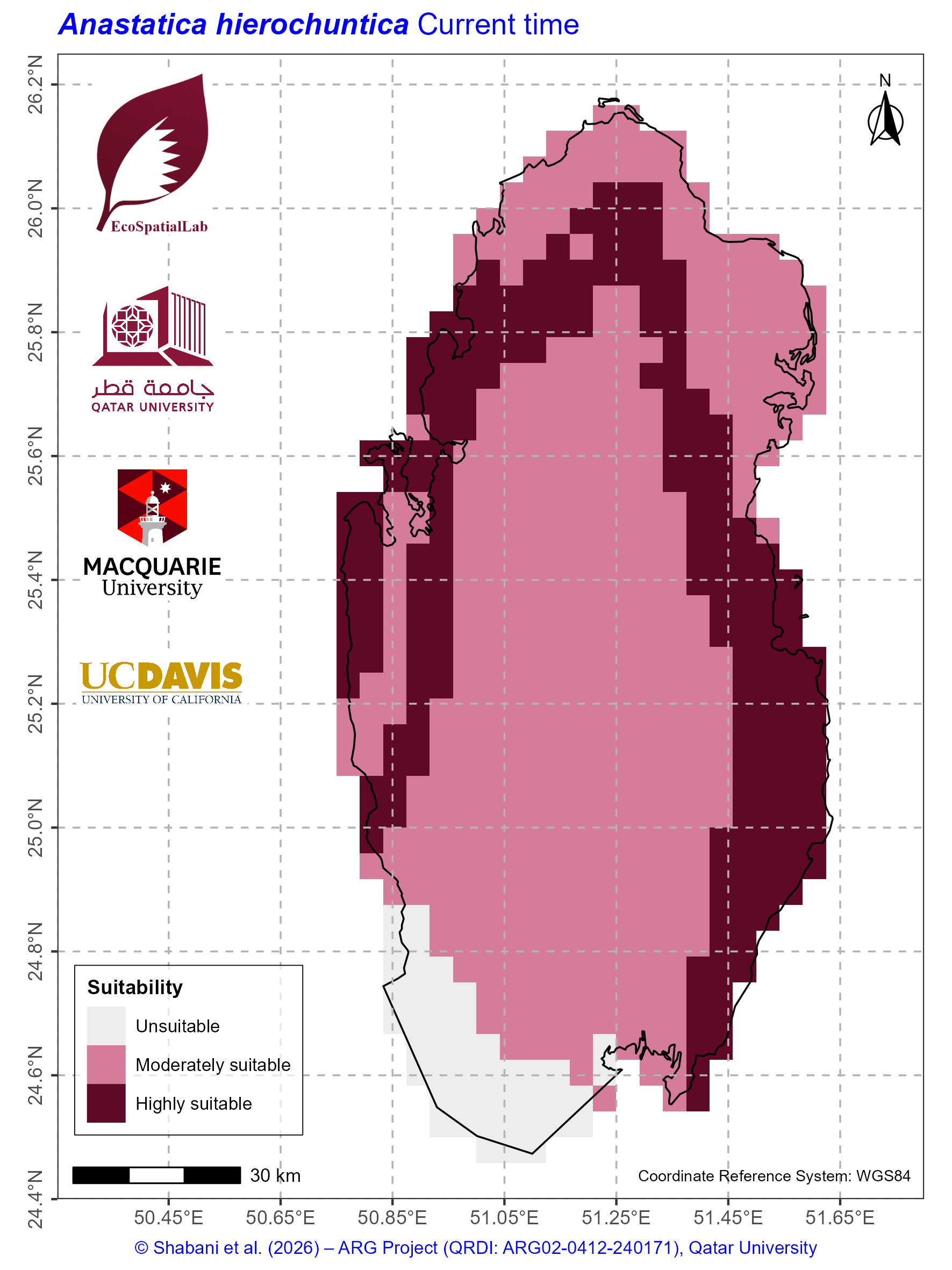 Qatar Climate Suitability Current