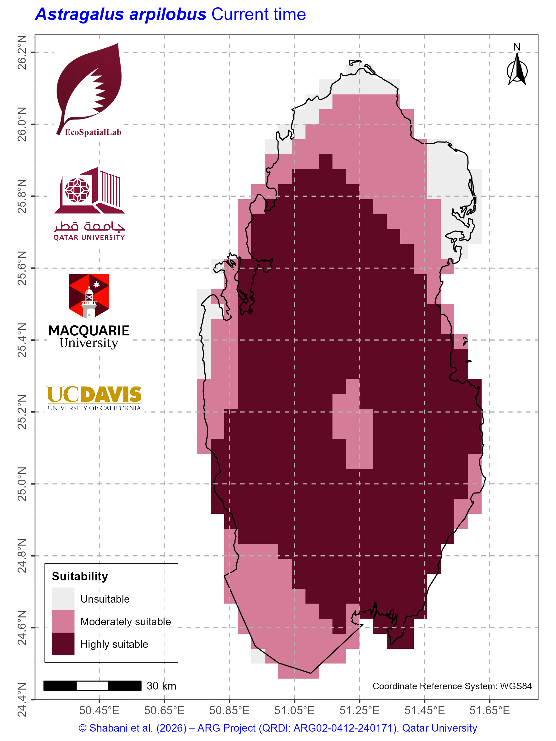 Qatar Climate Suitability Current