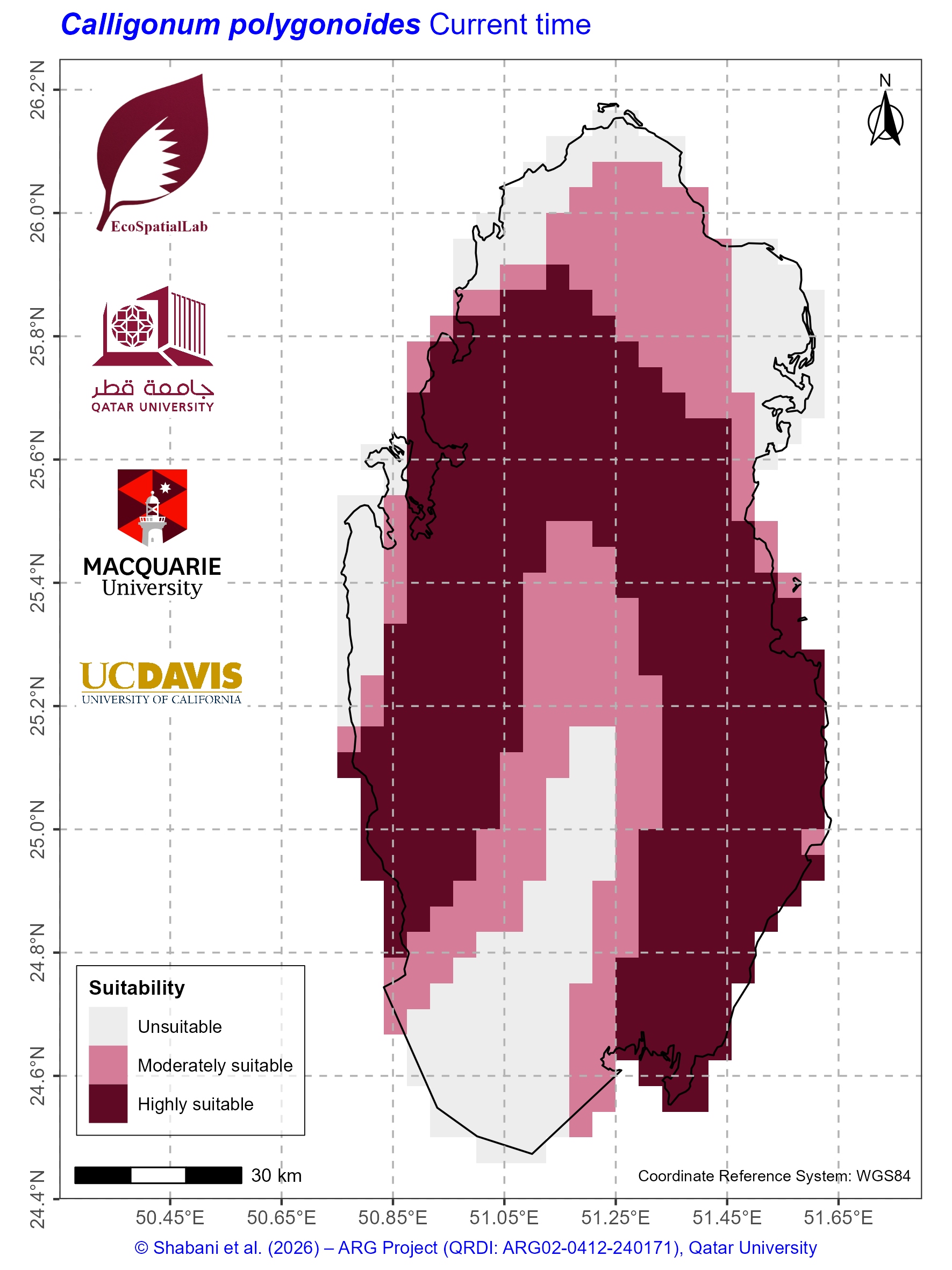 Qatar Climate Suitability Current