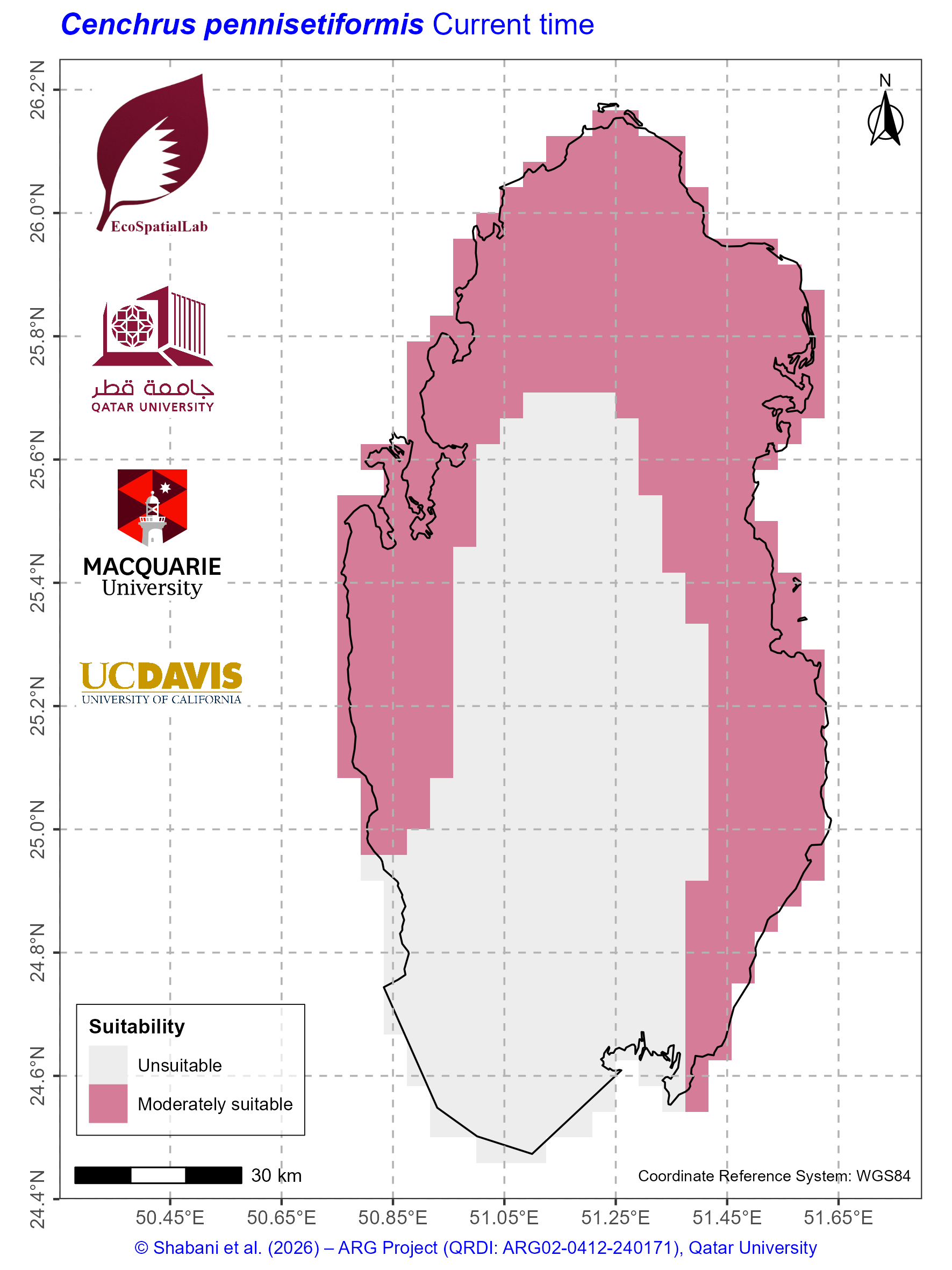 Qatar Climate Suitability Current