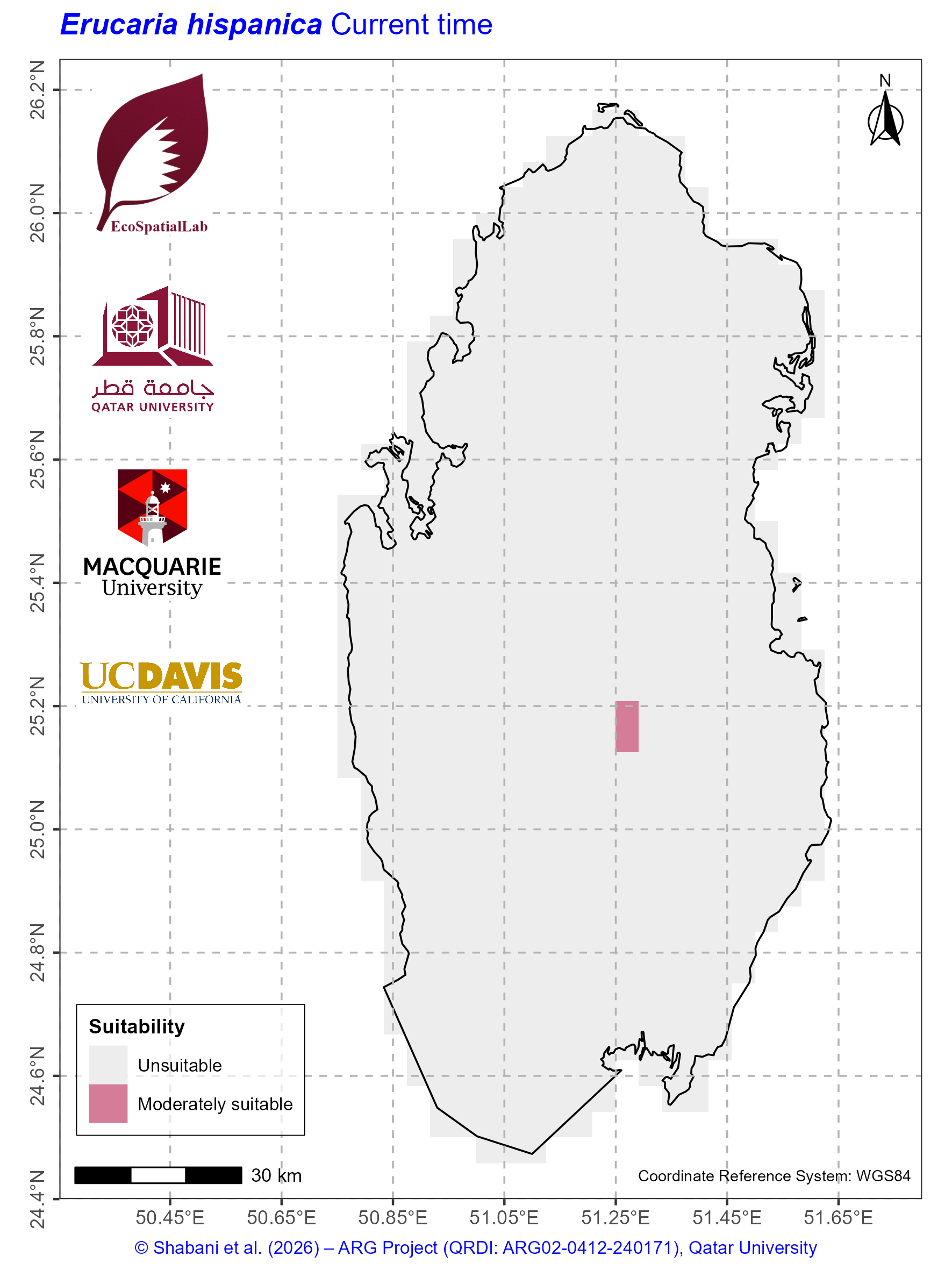 Qatar Climate Suitability Current