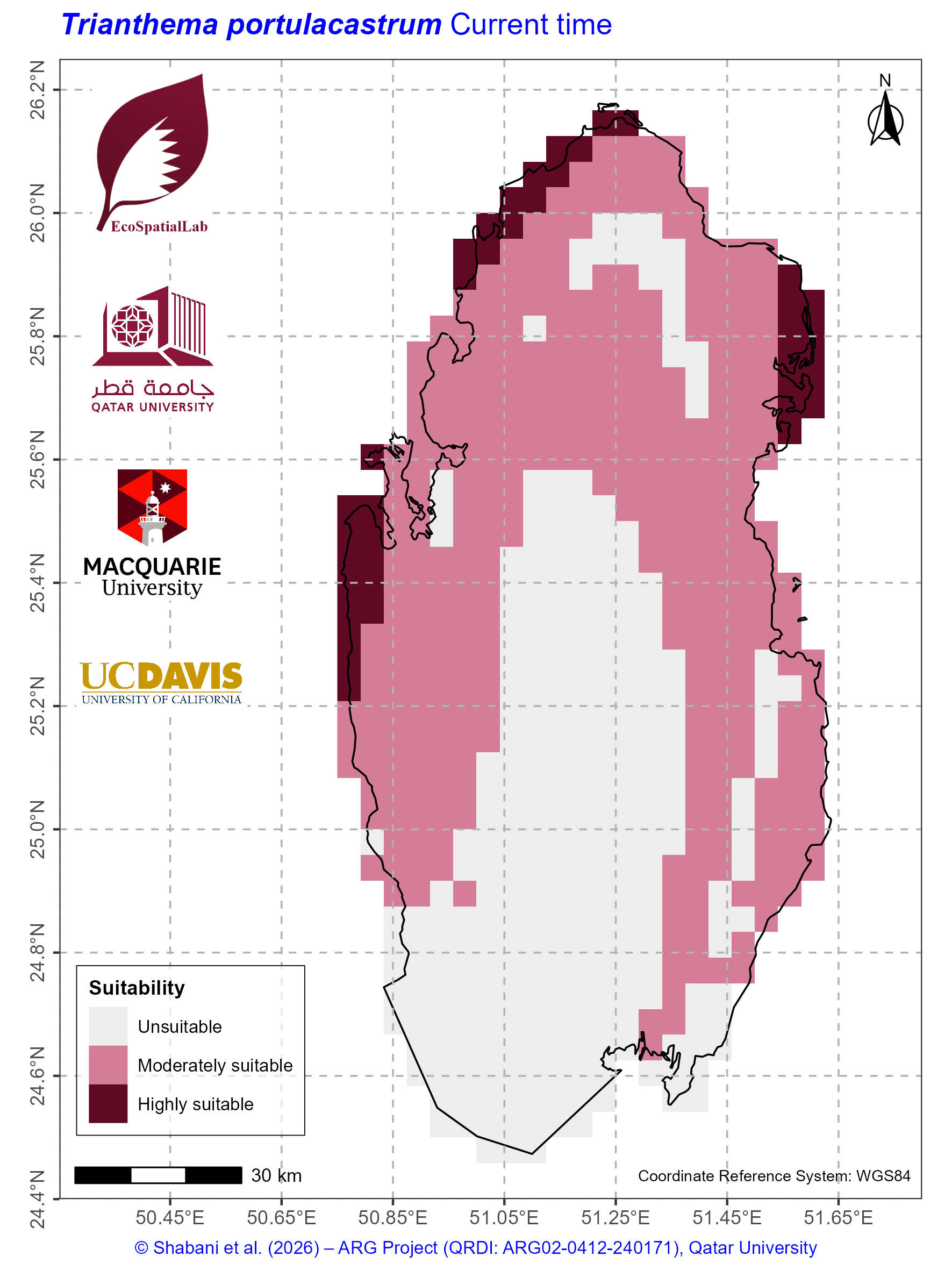 Qatar Climate Suitability Current